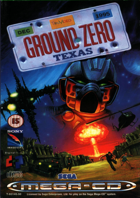 Ground Zero Texas (Europe) (Disc 2) Sega CD Game Cover